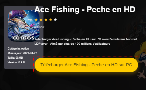 Installer Ace Fishing - Peche en HD sur PC 