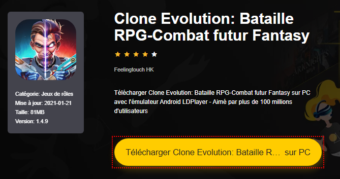 Installieren Sie Clone Evolution: Future Fantasy RPG-Combat Battle auf dem PC 