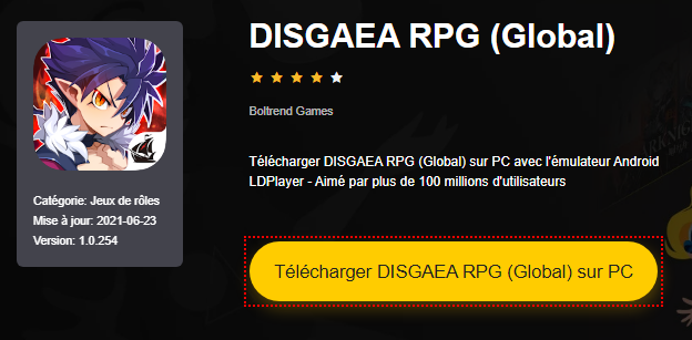 Installer DISGAEA RPG (Global) sur PC 