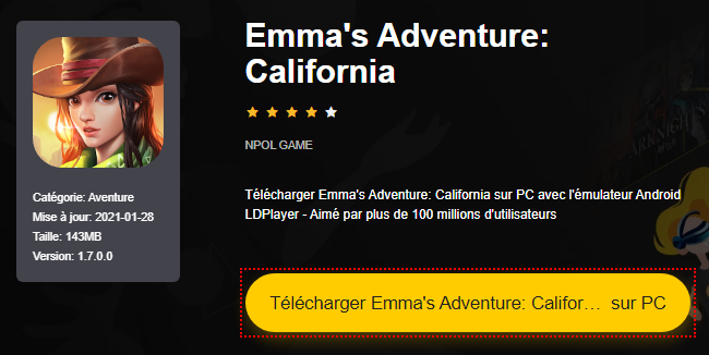 Installer Emma's Adventure: California sur PC 