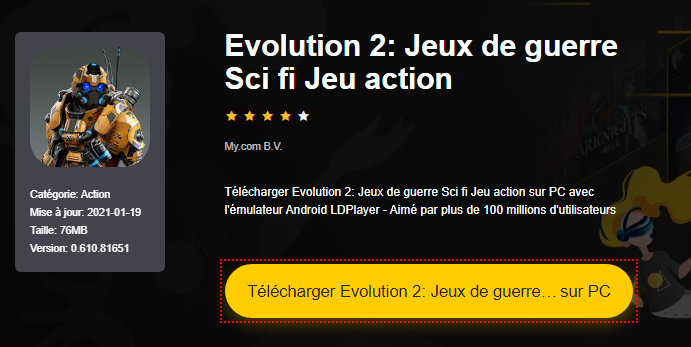 Installer Evolution 2: Jeux de guerre Sci fi Jeu action sur PC 