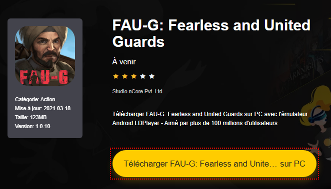 Installer FAU-G: Fearless and United Guards sur PC 