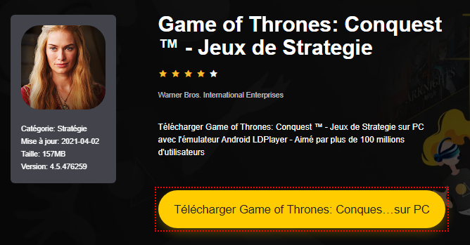 Installer Game of Thrones: Conquest ™ - Jeux de Strategie sur PC 