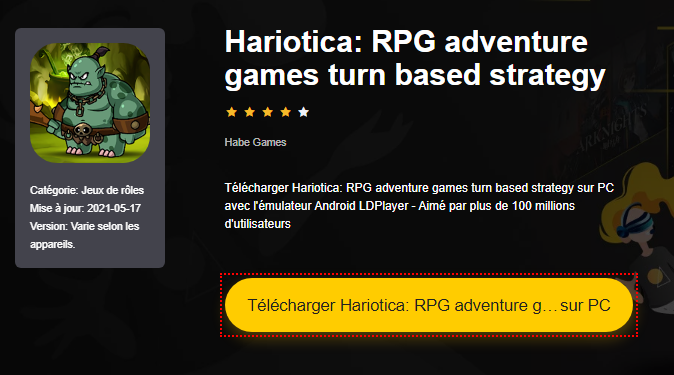 Installer Hariotica: RPG adventure games turn based strategy sur PC 
