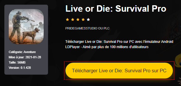 Install Live or Die: Survival Pro on PC 