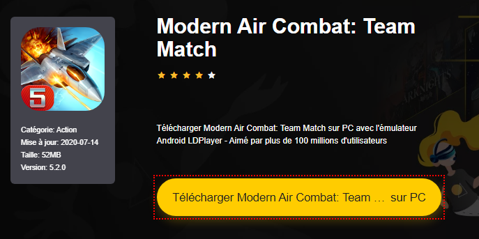 Installer Modern Air Combat: Team Match sur PC 