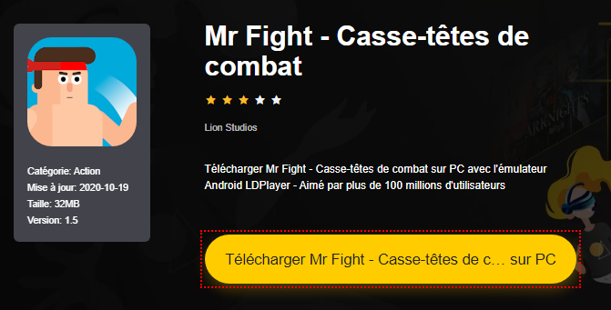 Installer Mr Fight - Casse-têtes de combat sur PC 
