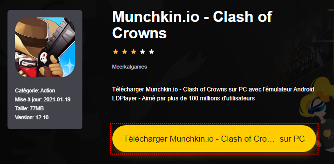 Installer Munchkin.io - Clash of Crowns sur PC 