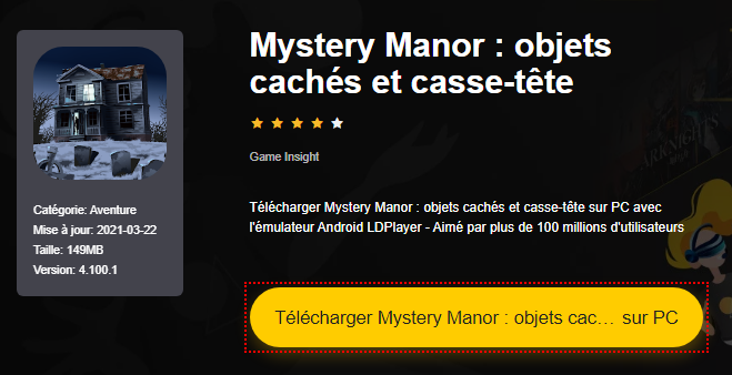 Installer Mystery Manor : objets cachés et casse-tête sur PC 