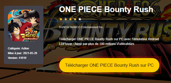 Installer ONE PIECE Bounty Rush sur PC 