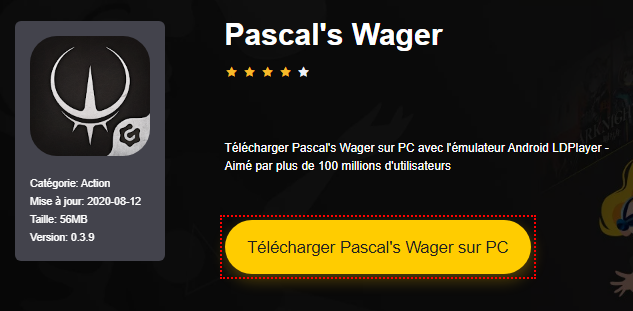 Installer Pascal's Wager sur PC 