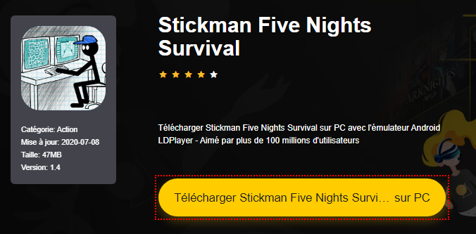 Installer Stickman Five Nights Survival sur PC 