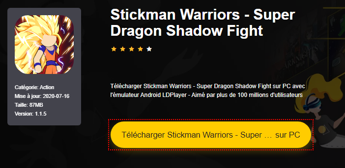 Install Stickman Warriors - Super Dragon Shadow Fight on PC 