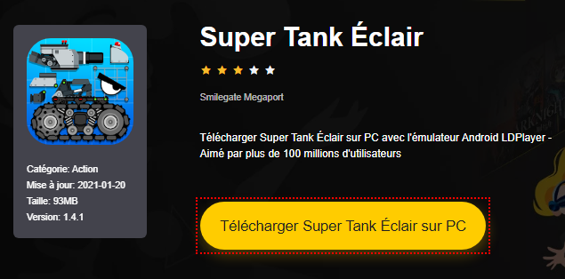 Installer Super Tank Éclair sur PC 