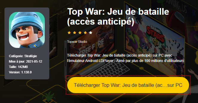 Installer Top War: Jeu de bataille (accès anticipé) sur PC 