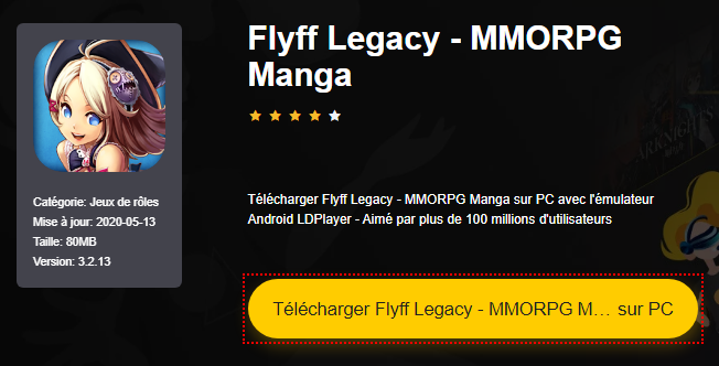 Installer Flyff Legacy - MMORPG Manga sur PC 