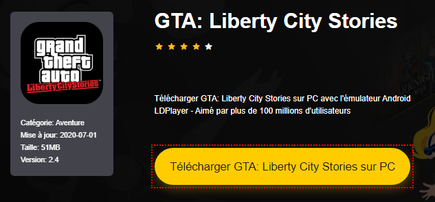 Installer GTA: Liberty City Stories sur PC 