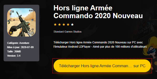 Installer Hors ligne Armée Commando 2020 Nouveau sur PC 