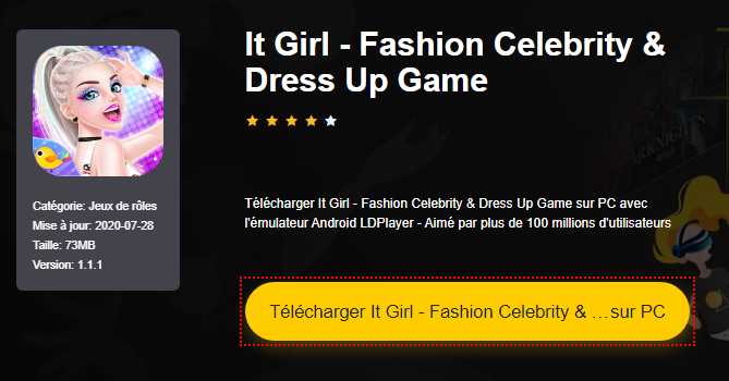 Installer It Girl - Fashion Celebrity & Dress Up Game sur PC 