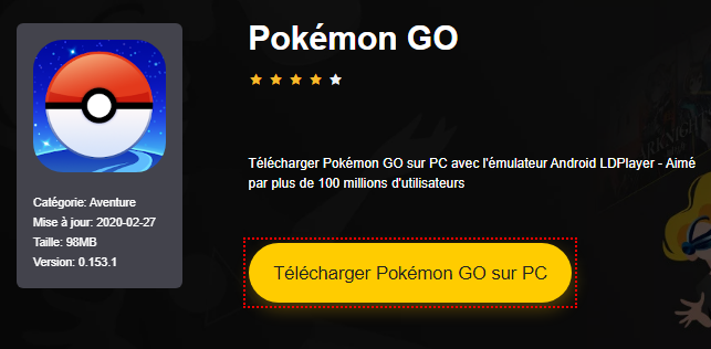 Installer Pokémon GO sur PC 