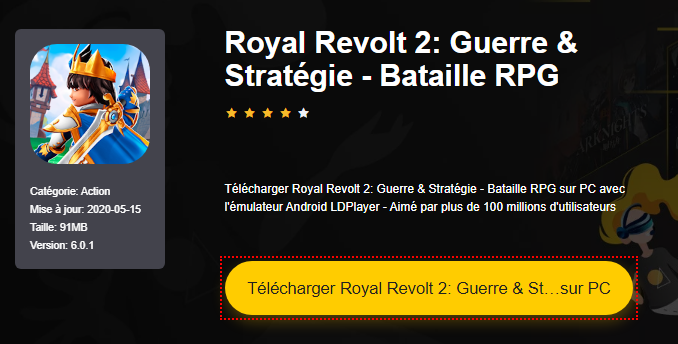 Installer Royal Revolt 2: Guerre & Stratégie - Bataille RPG sur PC 