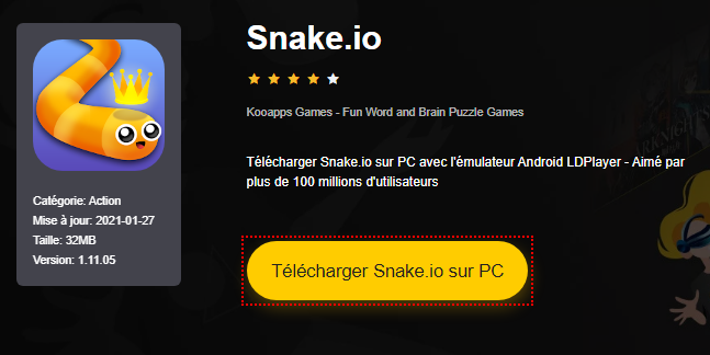 Installer Snake.io sur PC 
