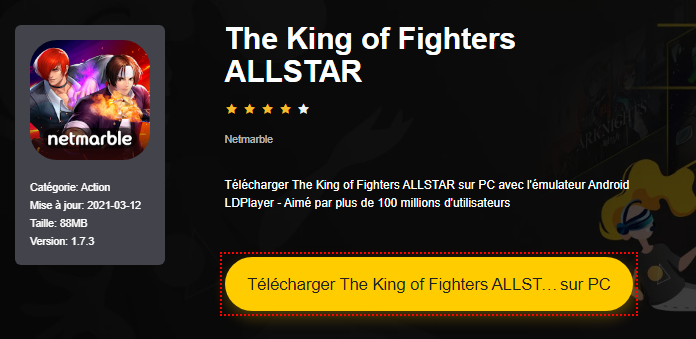 Installer The King of Fighters ALLSTAR sur PC 