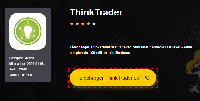 Installer ThinkTrader sur PC 