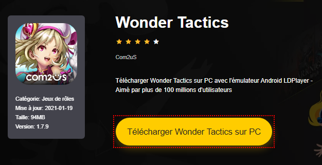 Installer Wonder Tactics sur PC 