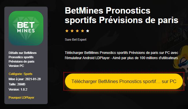 Installer BetMines Pronostics sportifs Prévisions de paris sur PC 