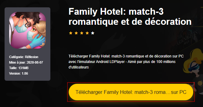 Installer Family Hotel: match-3 romantique et de décoration sur PC 