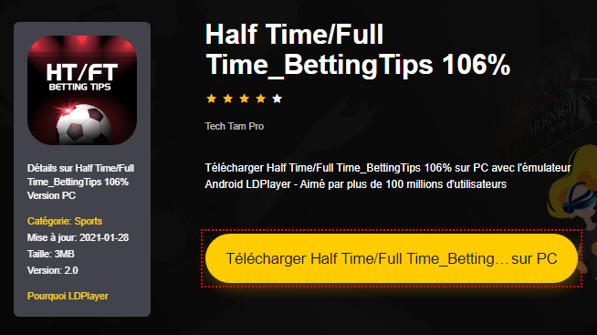 Installer Half Time/Full Time_BettingTips 106% sur PC 