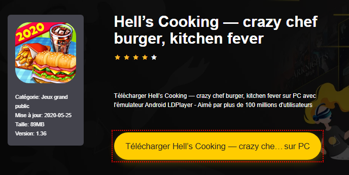 hell’s cooking — crazy chef burger, kitchen fever