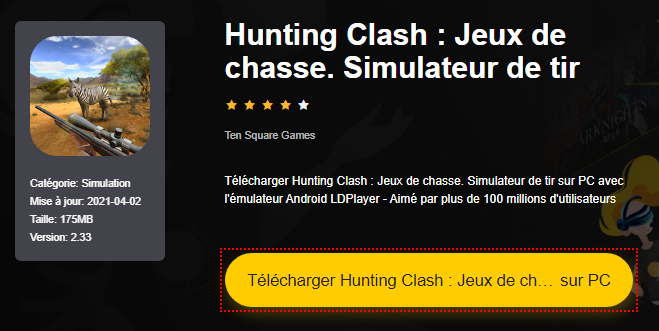 Installer Hunting Clash : Jeux de chasse. Simulateur de tir sur PC 