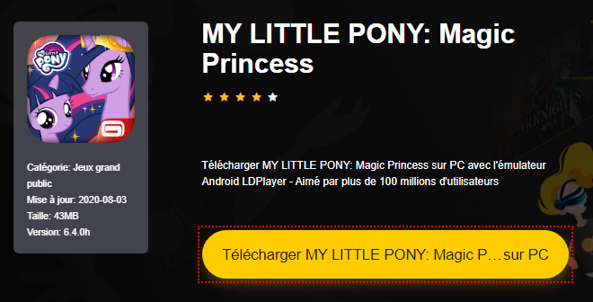 Installer MY LITTLE PONY: Magic Princess sur PC 