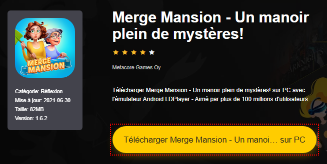 Installer Merge Mansion - Un manoir plein de mystères! sur PC 