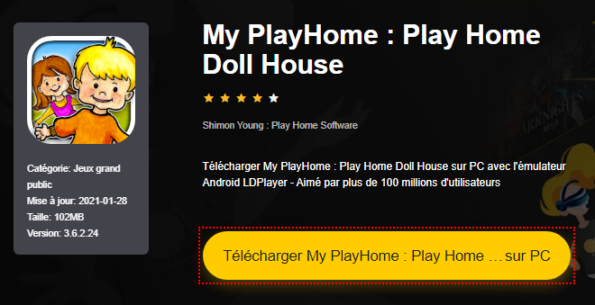 Installer My PlayHome : Play Home Doll House sur PC 