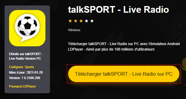Installer talkSPORT - Live Radio sur PC 