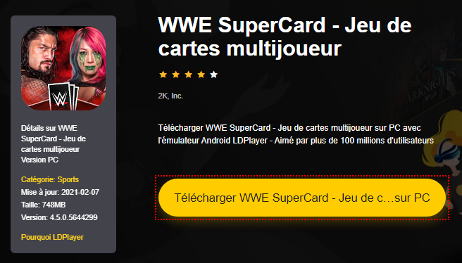 Installer WWE SuperCard - Jeu de cartes multijoueur sur PC 