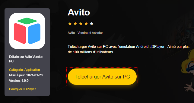 Installer Avito sur PC 