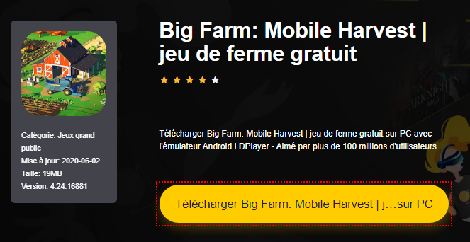 big farm: mobile harvest sur pc