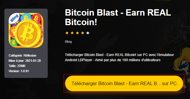 Installer Bitcoin Blast - Earn REAL Bitcoin! sur PC 