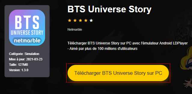 Installer BTS Universe Story sur PC 