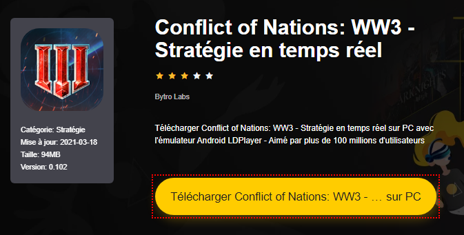 Installer Conflict of Nations: WW3 - Stratégie en temps réel sur PC 