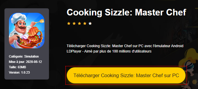 Installer Cooking Sizzle: Master Chef sur PC 