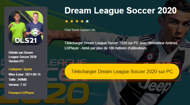 Installer Dream League Soccer 2020 sur PC 