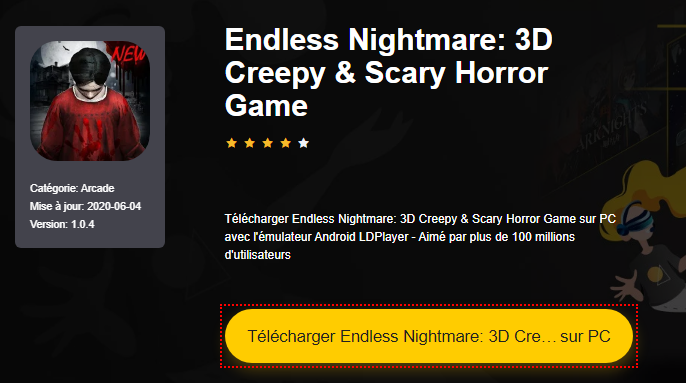 Installer Endless Nightmare: 3D Creepy & Scary Horror Game sur PC 