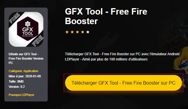 Installer GFX Tool - Free Fire Booster sur PC 