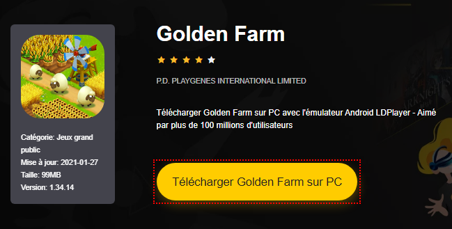 Installer Golden Farm sur PC 