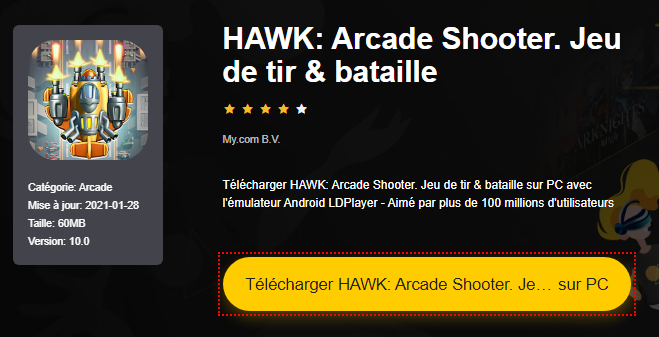 Install HAWK: Arcade Shooter. Shooter & battle game on PC 